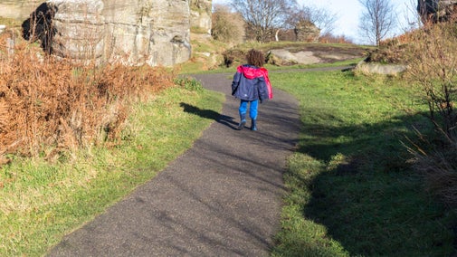Accessible resin bonded paths at Brimham Rocks